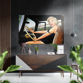 Marilyn Monroe Brushed Aluminium Dibond Wall Art.